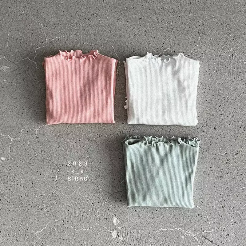Kk - Korean Children Fashion - #discoveringself - Lilly Shirring Tee