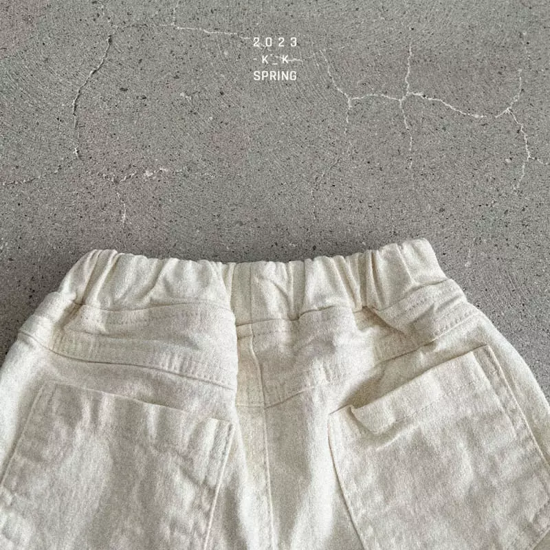 Kk - Korean Children Fashion - #kidsshorts - Smile Pants - 10