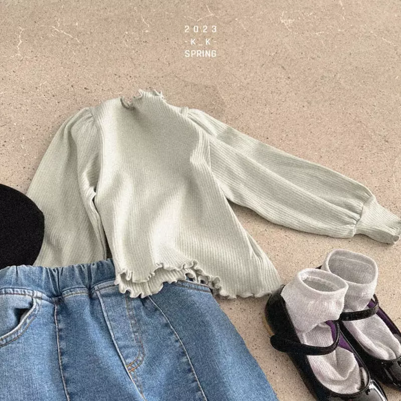 Kk - Korean Children Fashion - #kidzfashiontrend - Lilly Shirring Tee - 5