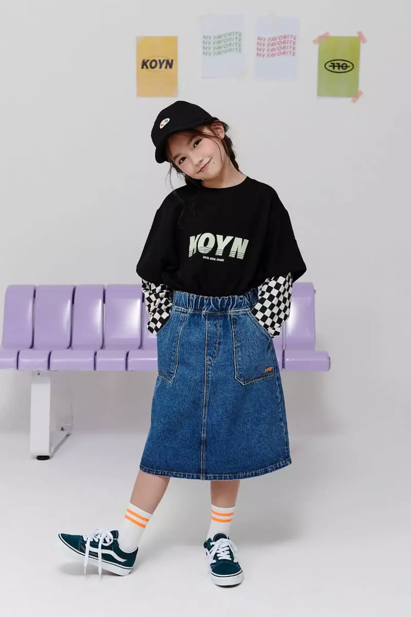 Kokoyarn - Korean Children Fashion - #discoveringself - All Star Denim Skirt - 3