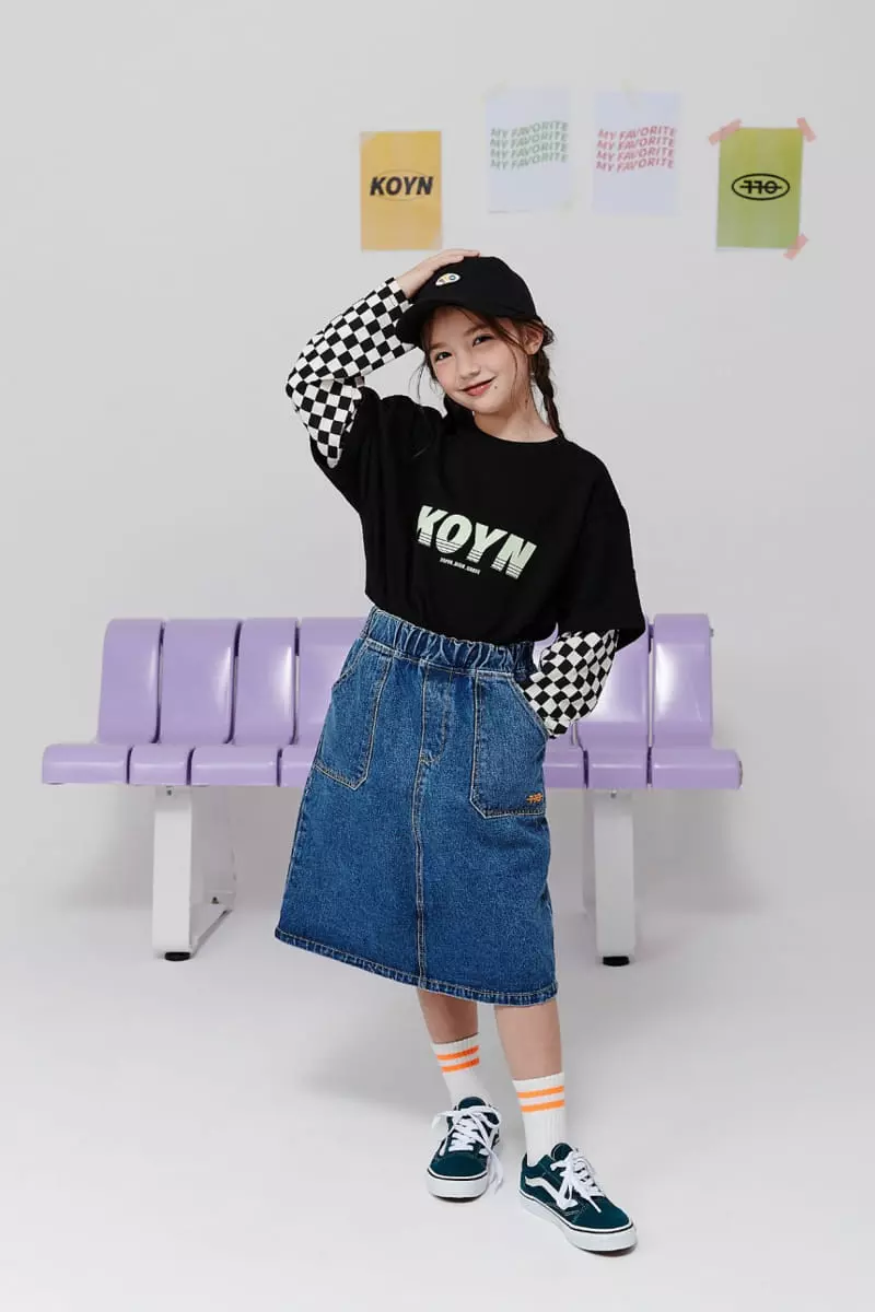 Kokoyarn - Korean Children Fashion - #discoveringself - All Star Denim Skirt - 4