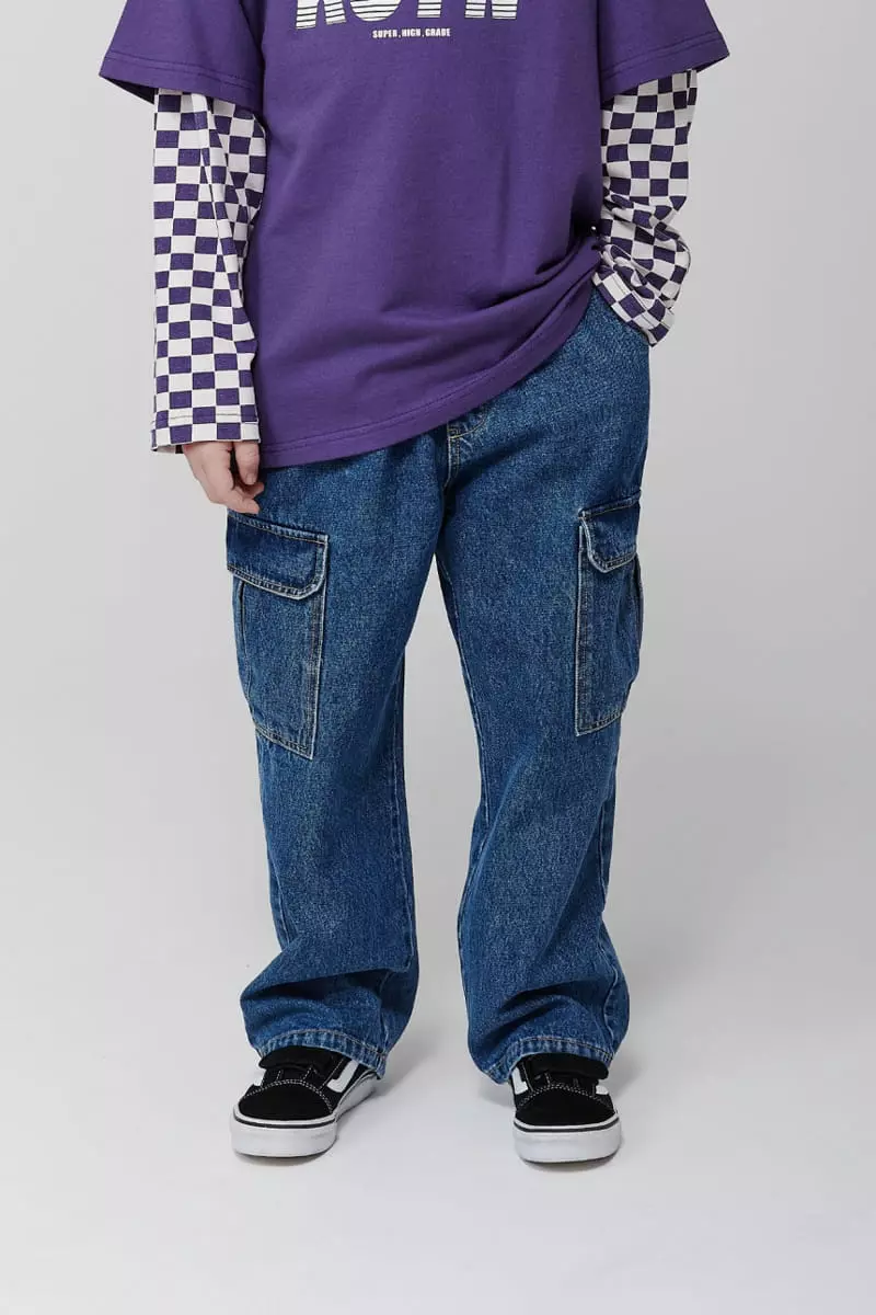 Kokoyarn - Korean Children Fashion - #kidsstore - Big Pocket Jeans - 12