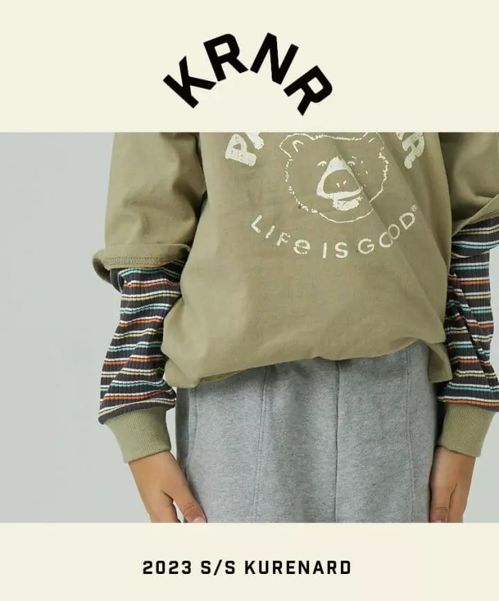 Kurenard - Korean Children Fashion - #discoveringself - Lip Stripes Turtleneck Tee - 4