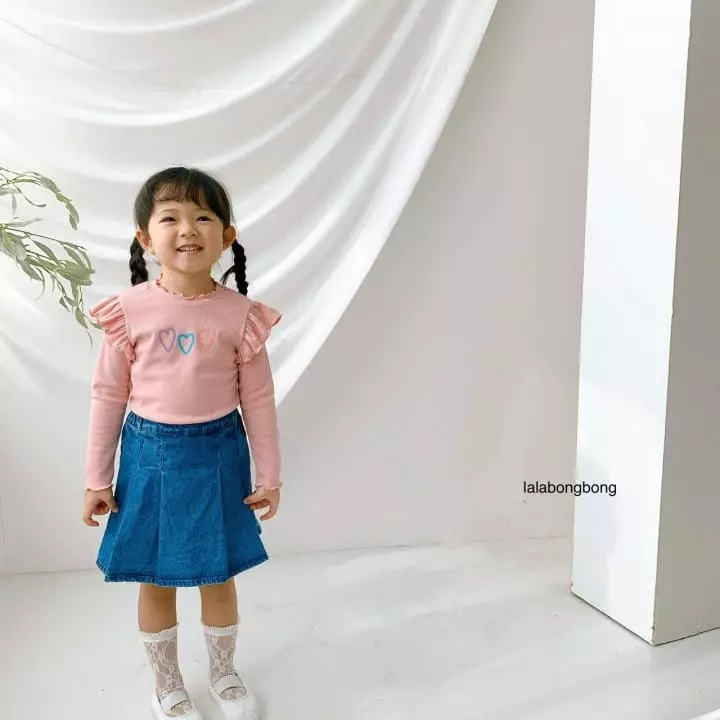 Lalabongbong - Korean Children Fashion - #childofig - Pintuck Denim Shorts - 5