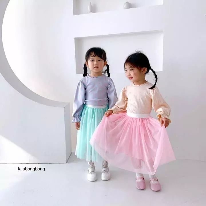 Lalabongbong - Korean Children Fashion - #childofig - Heart Puff Tee - 2