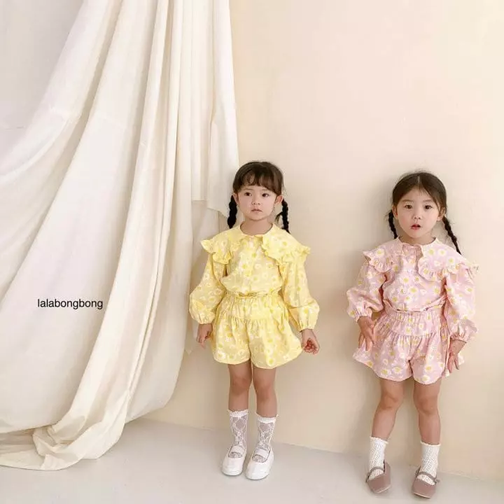 Lalabongbong - Korean Children Fashion - #discoveringself - Dasiy Top Bottom Set - 7