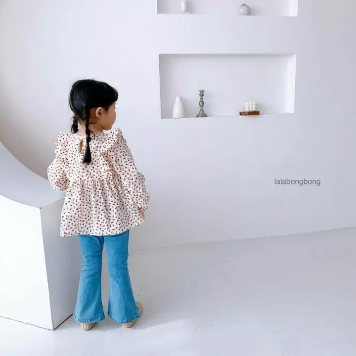 Lalabongbong - Korean Children Fashion - #prettylittlegirls - Heart Flower Blouse - 3