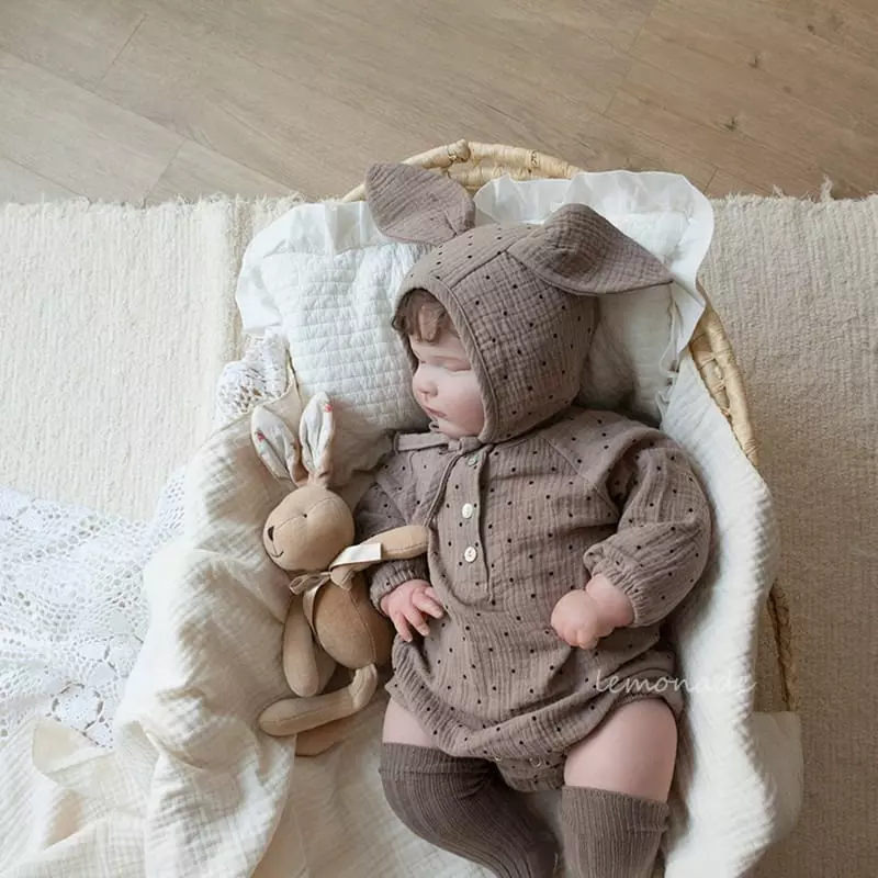 Lemonade - Korean Baby Fashion - #babyboutiqueclothing - Dot Bodysuit - 3