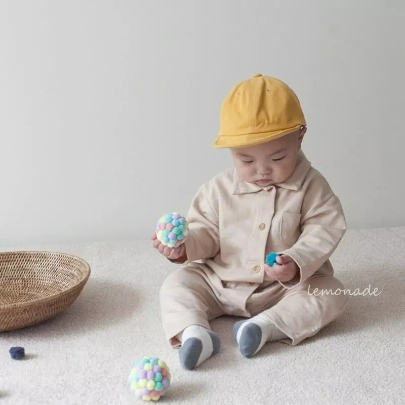 Lemonade - Korean Baby Fashion - #babyclothing - Muzi Collar Bodysuit - 5