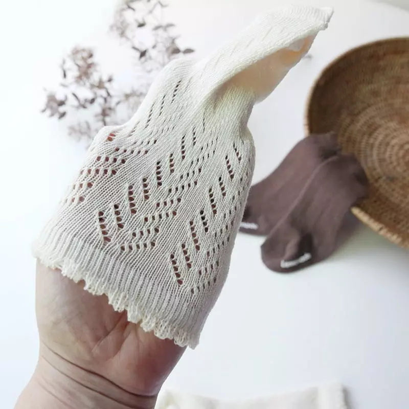 Lemonade - Korean Baby Fashion - #babygirlfashion - Eyelet Socks - 3