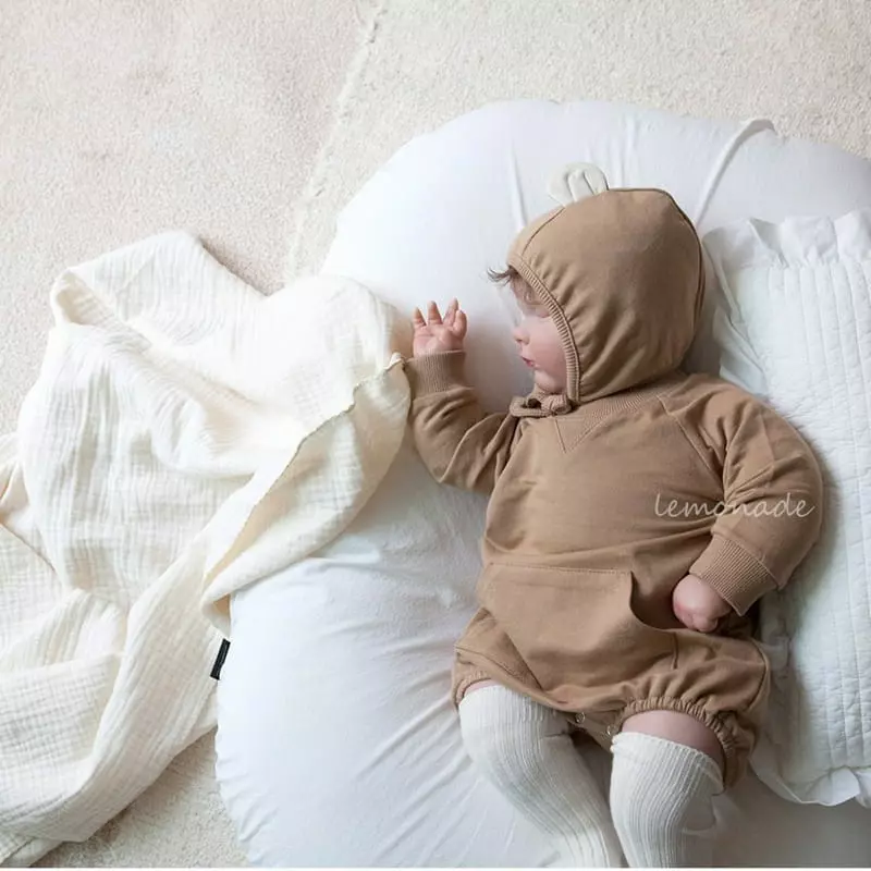 Lemonade - Korean Baby Fashion - #babygirlfashion - Creamy Bodysuit - 4