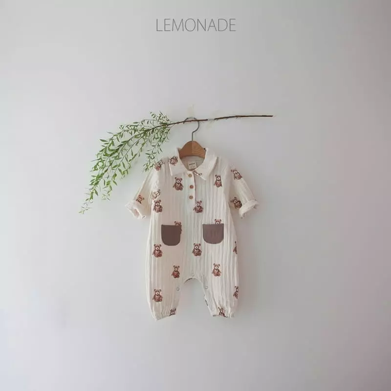 Lemonade - Korean Baby Fashion - #babyoninstagram - Stick Bear Bodysuit - 5