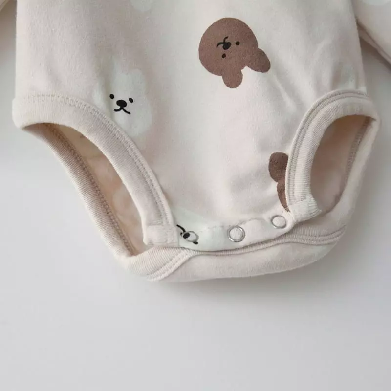 Lemonade - Korean Baby Fashion - #babyootd - Jump Bodysuit Top Bottom Set - 2
