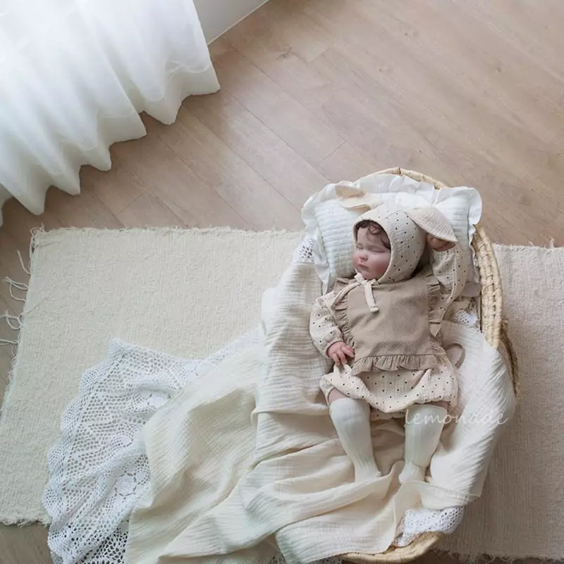 Lemonade - Korean Baby Fashion - #babyoutfit - Dot Bodysuit - 12