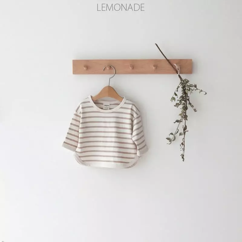 Lemonade - Korean Baby Fashion - #babyoutfit - Piping Stripes Tee - 10
