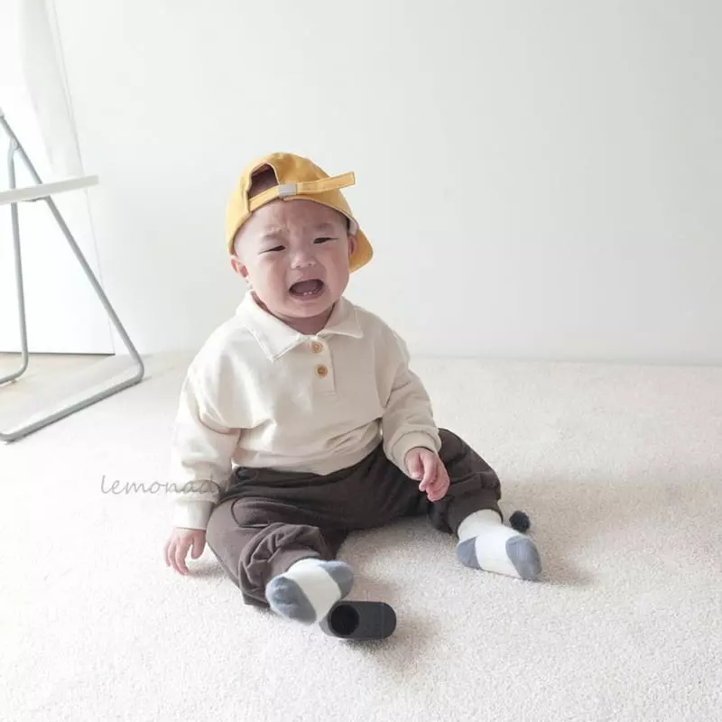 Lemonade - Korean Baby Fashion - #babyoutfit - Muzi Collar Tee - 6