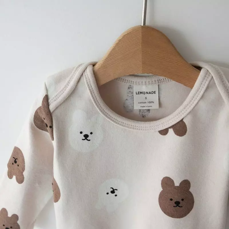 Lemonade - Korean Baby Fashion - #babyoutfit - Jump Bodysuit Top Bottom Set - 4