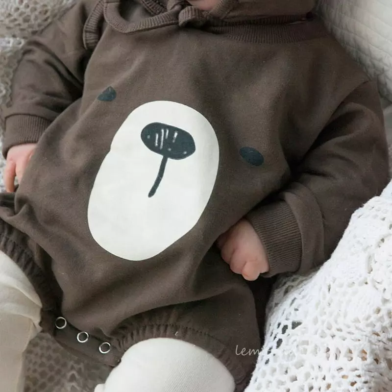 Lemonade - Korean Baby Fashion - #babyoutfit - Bear Bodysuit - 2