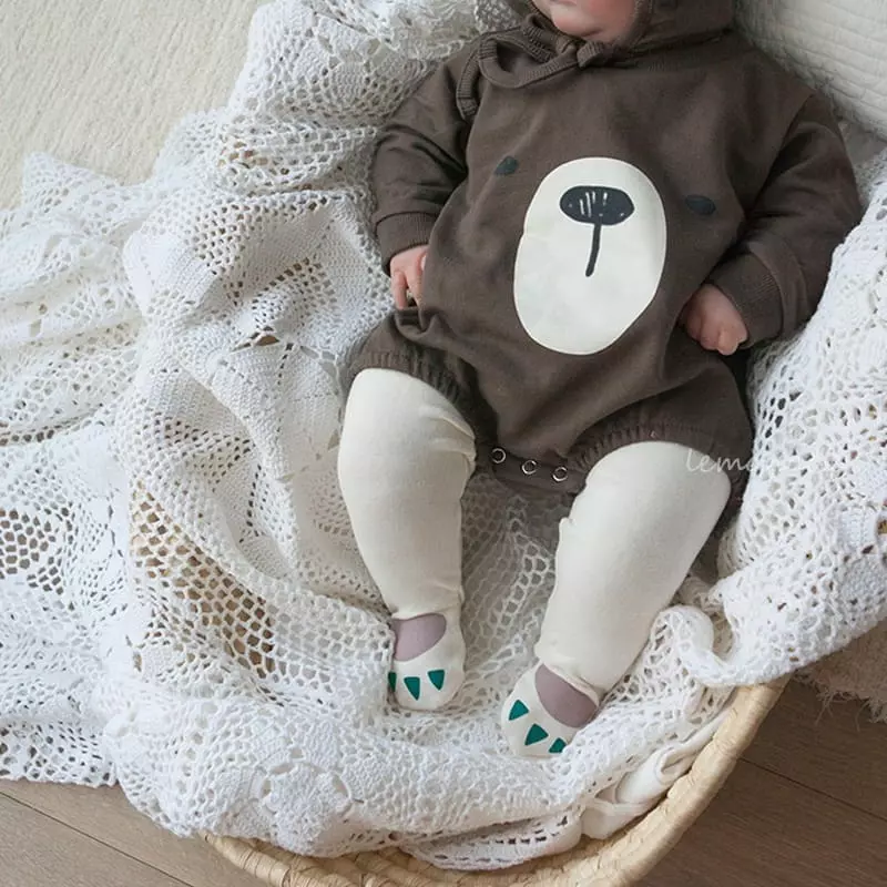 Lemonade - Korean Baby Fashion - #babyoutfit - Bear Bodysuit - 3