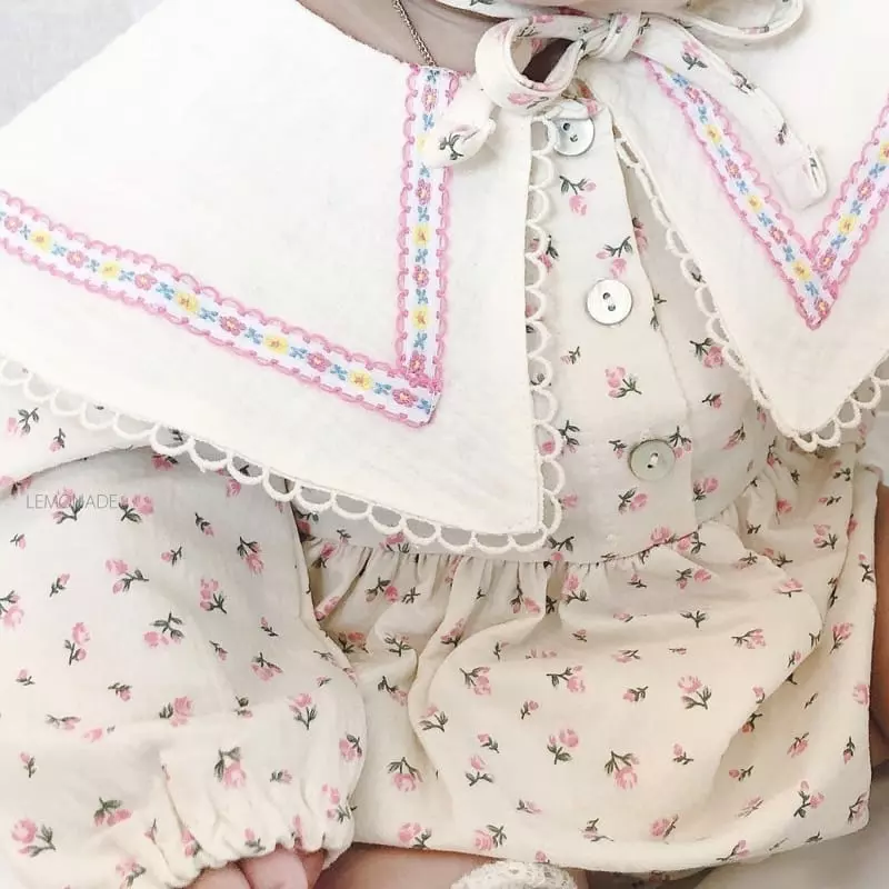 Lemonade - Korean Baby Fashion - #babyoutfit - Rose Bodysuit - 12