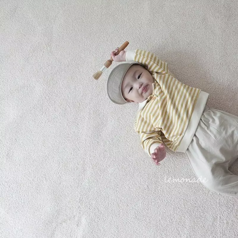 Lemonade - Korean Baby Fashion - #babywear - Stripes Collar Tee - 10