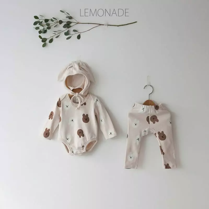 Lemonade - Korean Baby Fashion - #babywear - Jump Bodysuit Top Bottom Set - 5