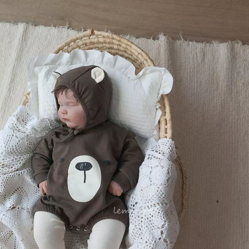 Lemonade - Korean Baby Fashion - #babyoutfit - Bear Bodysuit - 4