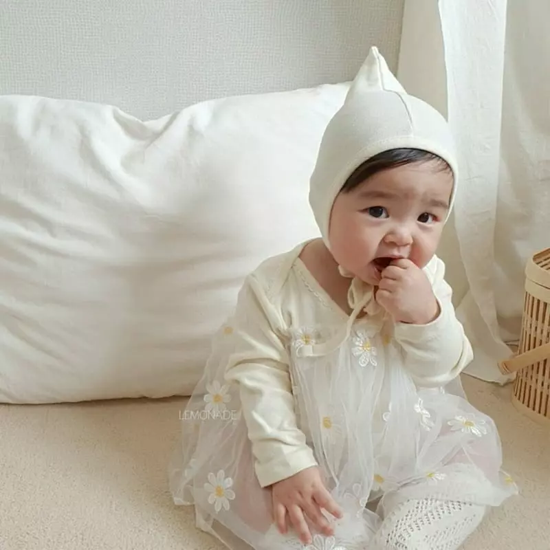 Lemonade - Korean Baby Fashion - #babywear - Dandelion Embrodiery Bodysuit - 3