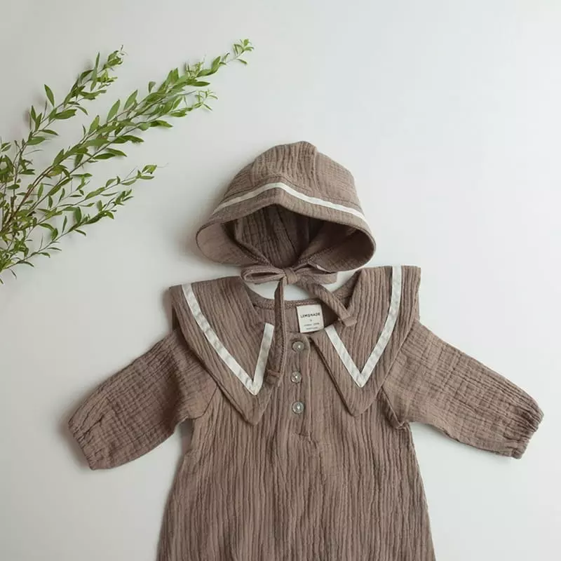 Lemonade - Korean Baby Fashion - #onlinebabyboutique - Mocha Bodysuit - 11