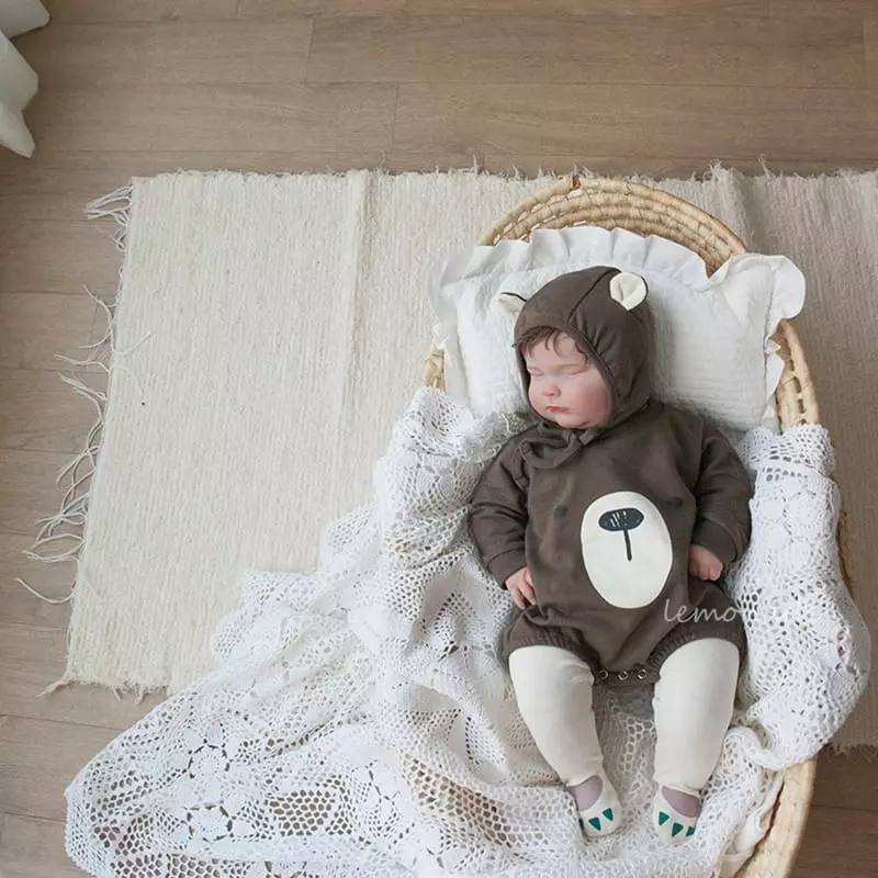 Lemonade - Korean Baby Fashion - #onlinebabyboutique - Bear Bodysuit - 5