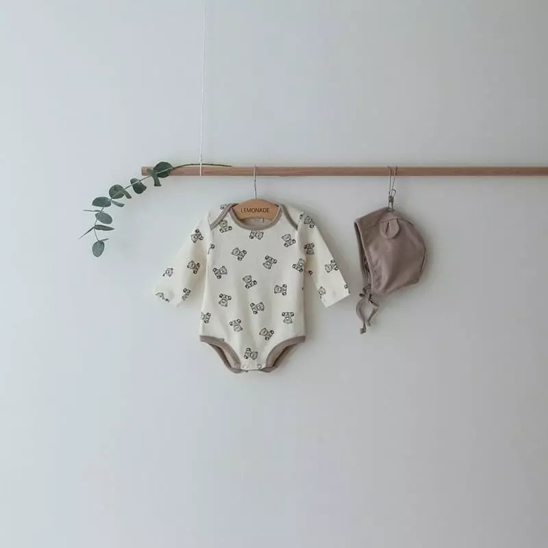 Lemonade - Korean Baby Fashion - #onlinebabyshop - Tinni Bear Bodysuit - 10