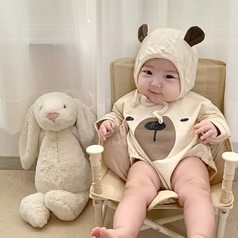 Lemonade - Korean Baby Fashion - #onlinebabyshop - Bear Bodysuit - 6