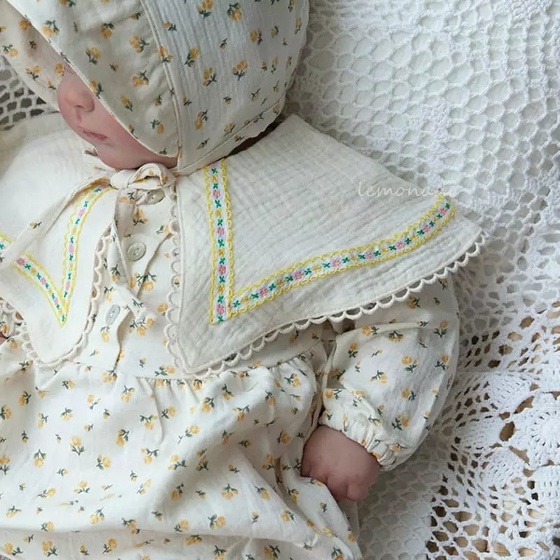 Lemonade - Korean Baby Fashion - #smilingbaby - Rose Bodysuit