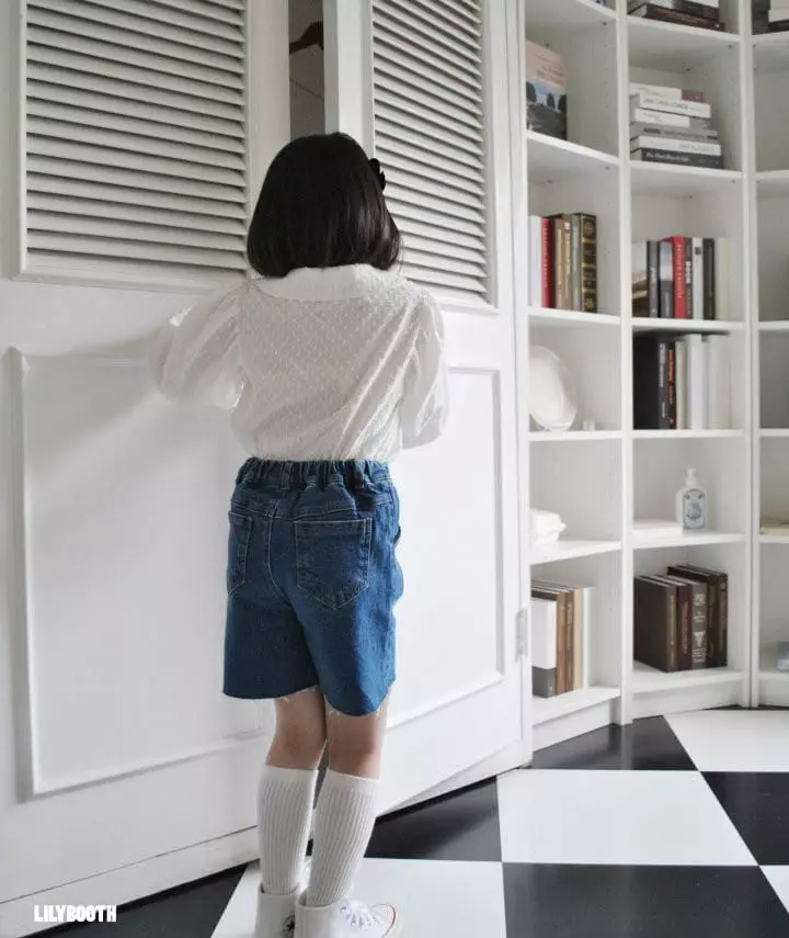 Lilybooth - Korean Children Fashion - #fashionkids - Less Denim Shorts - 8