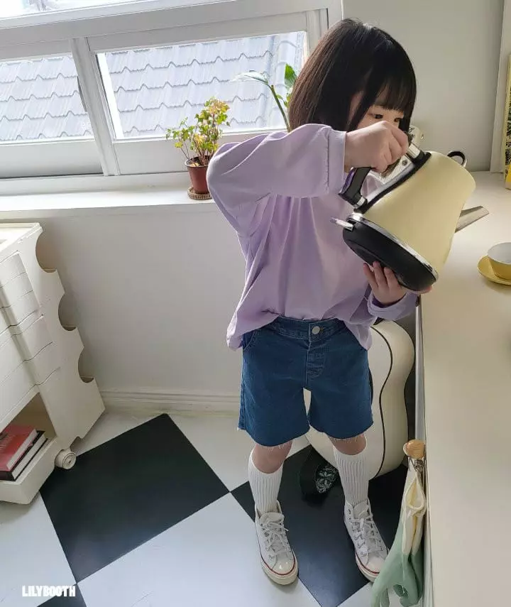 Lilybooth - Korean Children Fashion - #stylishchildhood - Less Denim Shorts - 3