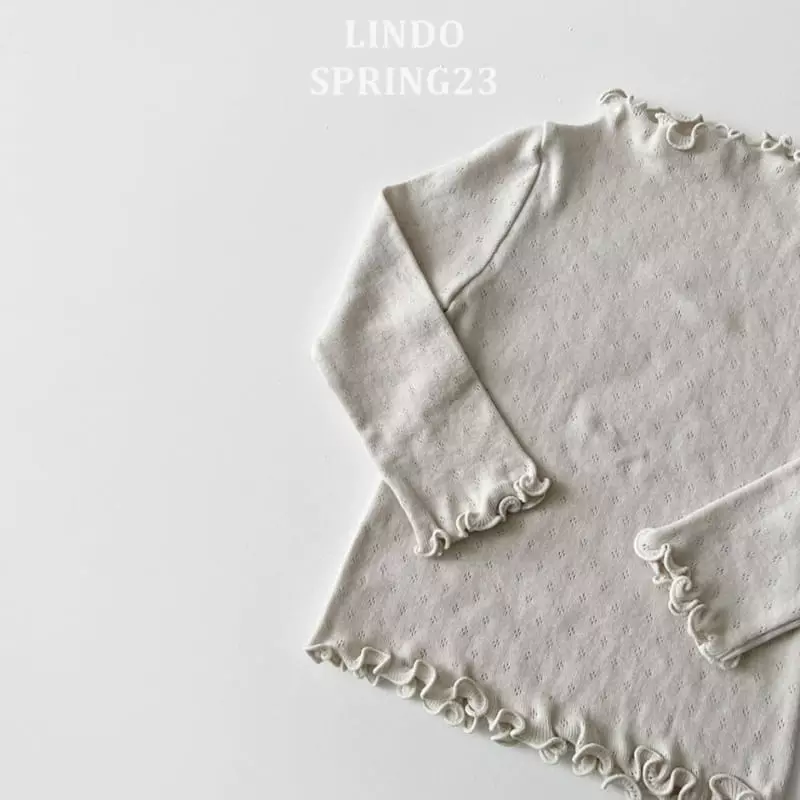 Lindo - Korean Children Fashion - #stylishchildhood - Eyelet Terry Tee - 4