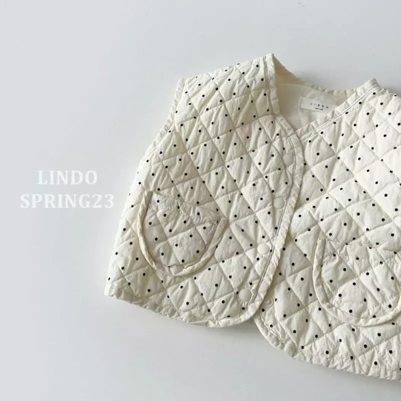 Lindo - Korean Children Fashion - #childofig - Frill Qulitng Vest - 3
