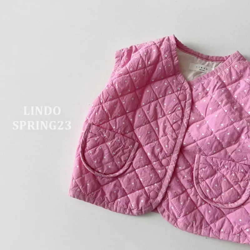 Lindo - Korean Children Fashion - #childofig - Frill Qulitng Vest - 4