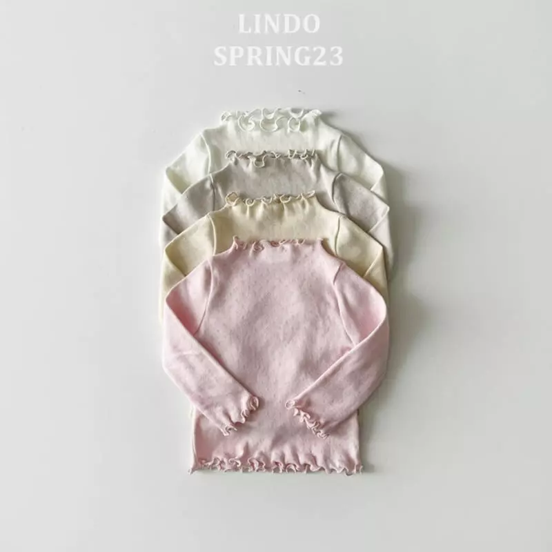 Lindo - Korean Children Fashion - #fashionkids - Eyelet Terry Tee - 8