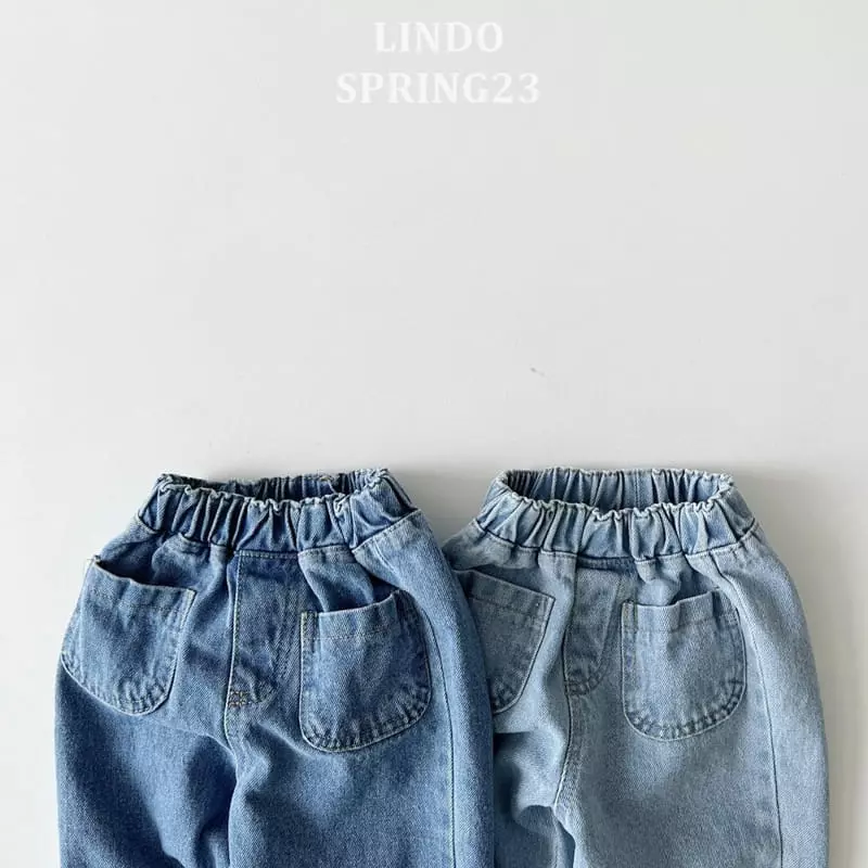 Lindo - Korean Children Fashion - #kidzfashiontrend - Square Pocket Jeans - 3