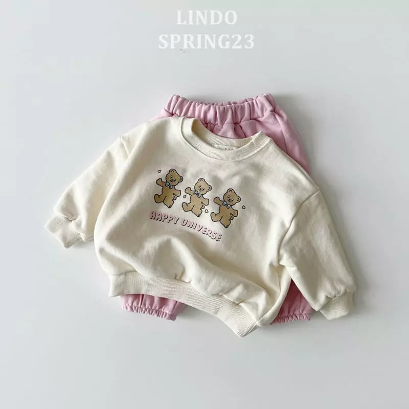 Lindo - Korean Children Fashion - #kidzfashiontrend - Happy Bear Top Bottom Set