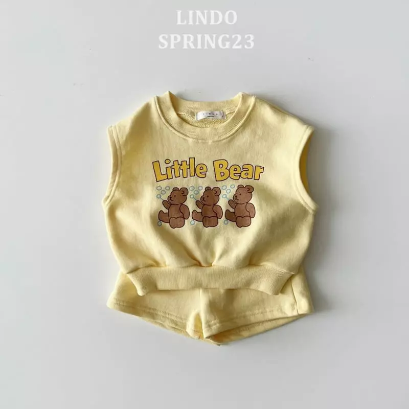 Lindo - Korean Children Fashion - #minifashionista - Bubble Bear Top Bottom Set - 3