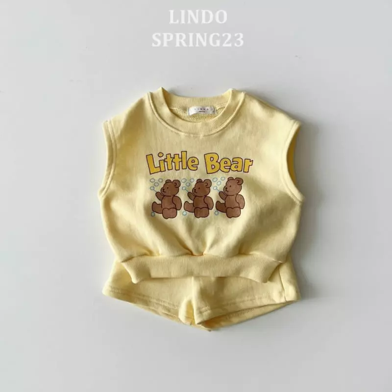 Lindo - Korean Children Fashion - #toddlerclothing - Bubble Bear Top Bottom Set - 4