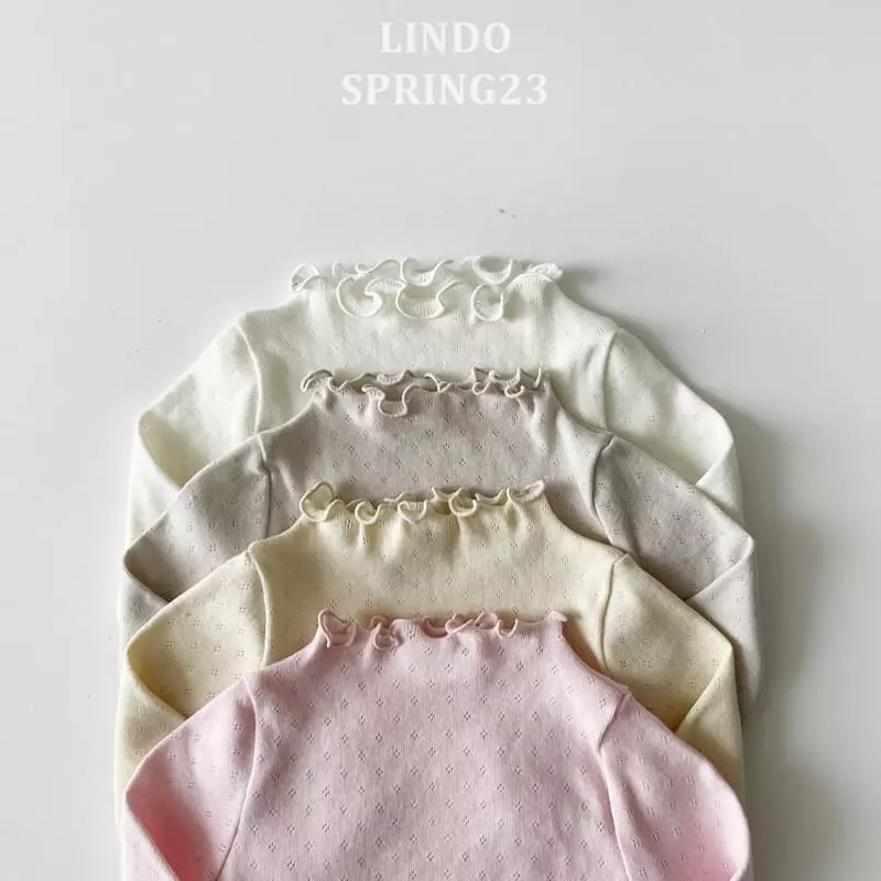 Lindo - Korean Children Fashion - #todddlerfashion - Eyelet Terry Tee - 6
