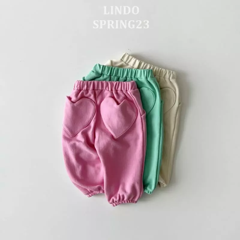 Lindo - Korean Children Fashion - #toddlerclothing - Heart Pocket Pants - 6