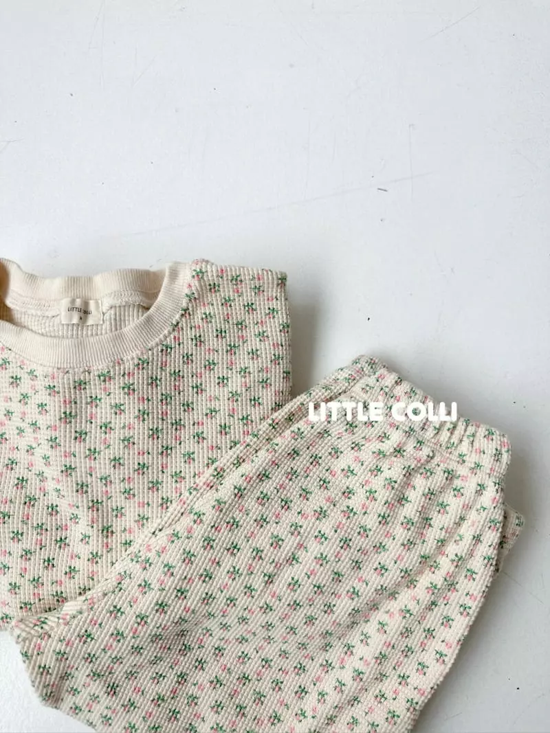 Little Colli - Korean Children Fashion - #Kfashion4kids - Waffle Flower Pants - 6