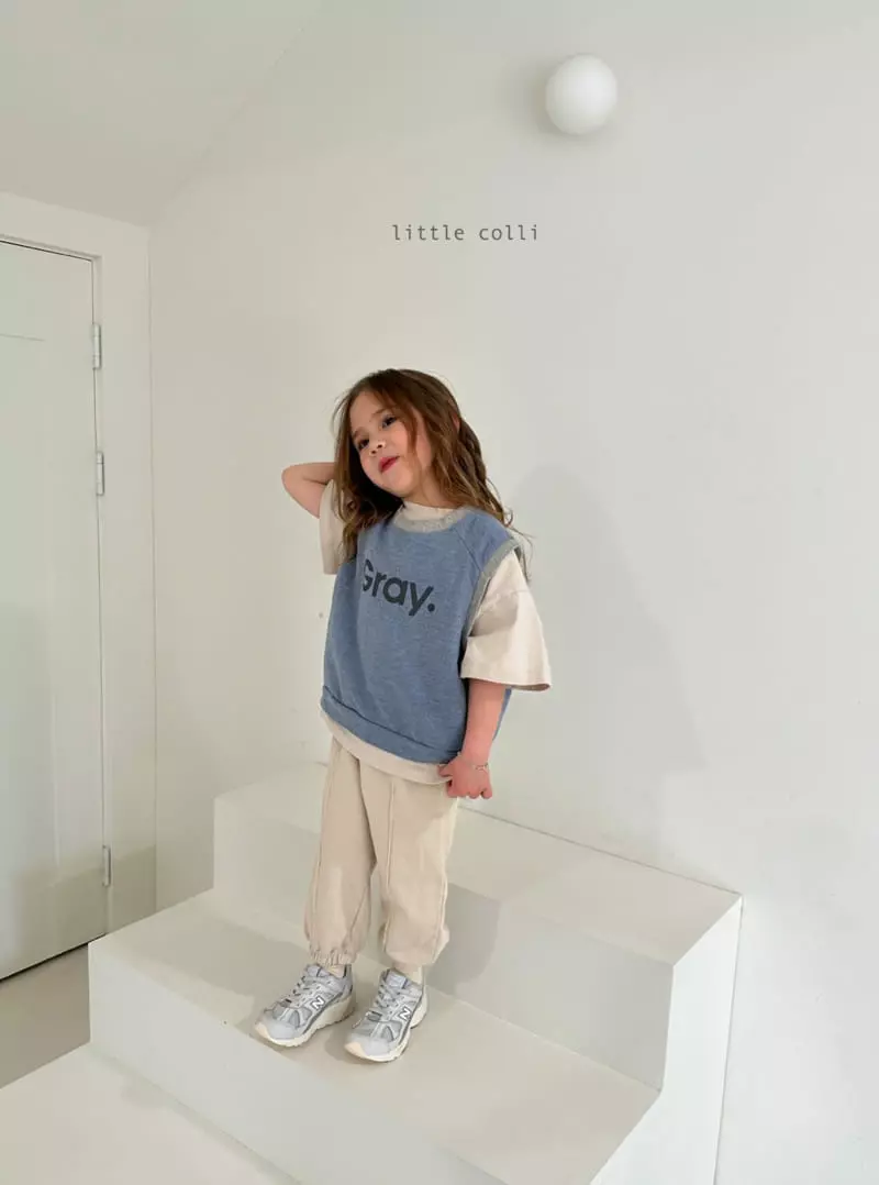 Little Colli - Korean Children Fashion - #minifashionista - Gray Vest - 3