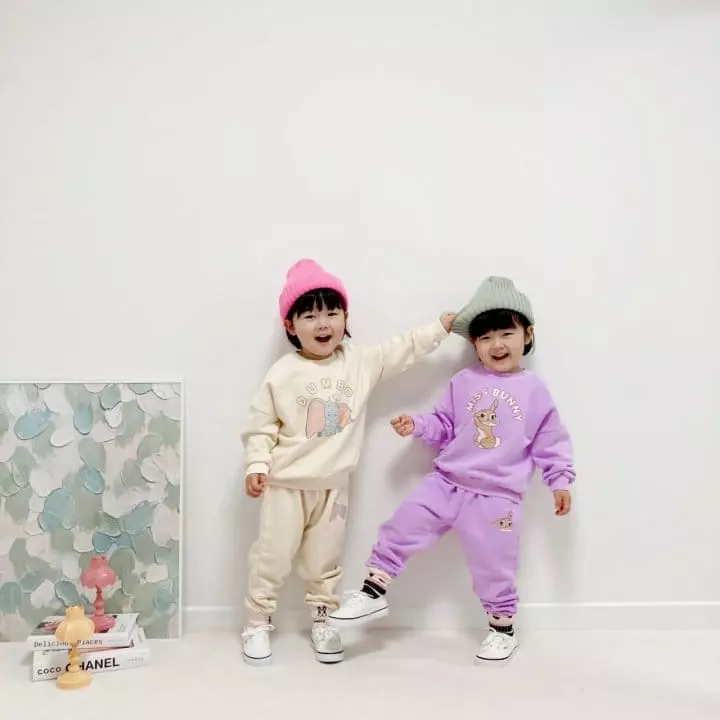 Little Rabbit - Korean Children Fashion - #Kfashion4kids - D Honey Top Bottom Set - 4