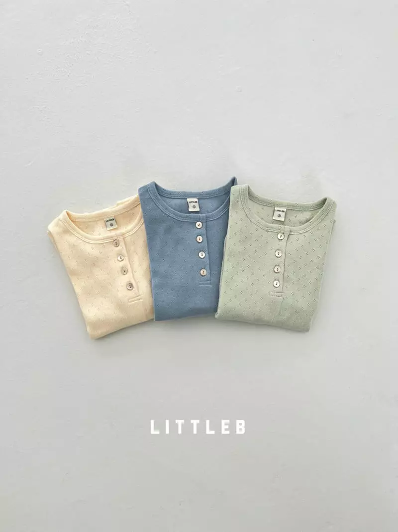 Littleb - Korean Children Fashion - #Kfashion4kids - Pearl Button Tee