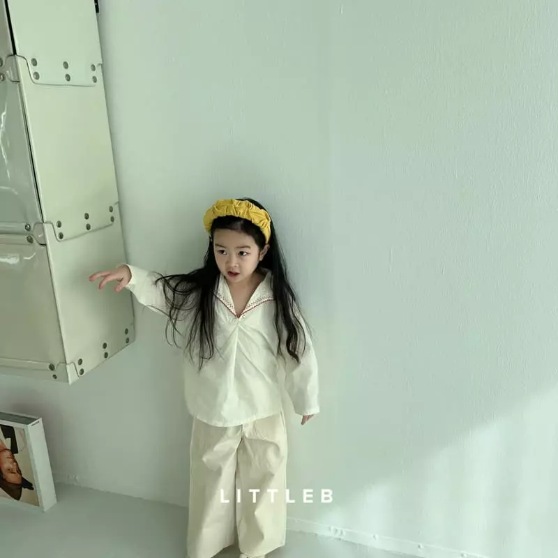 Littleb - Korean Children Fashion - #magicofchildhood - Collar Embrodiery Blouse